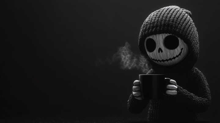 Ghost Sipping On Tea
