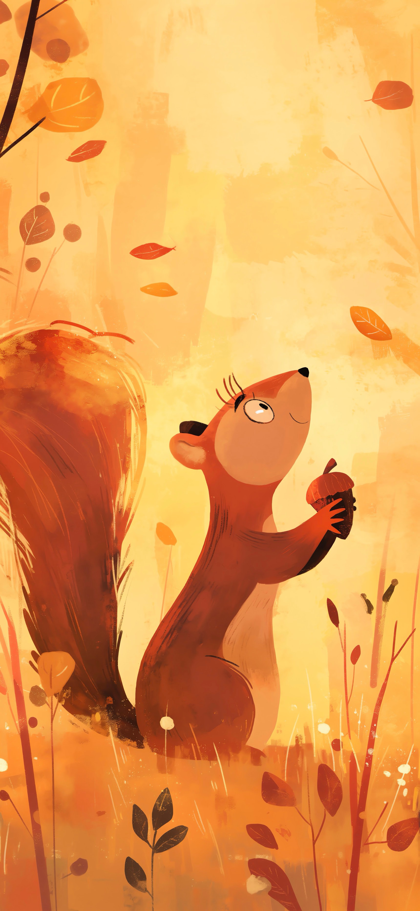 Squirrel Holding Nuts