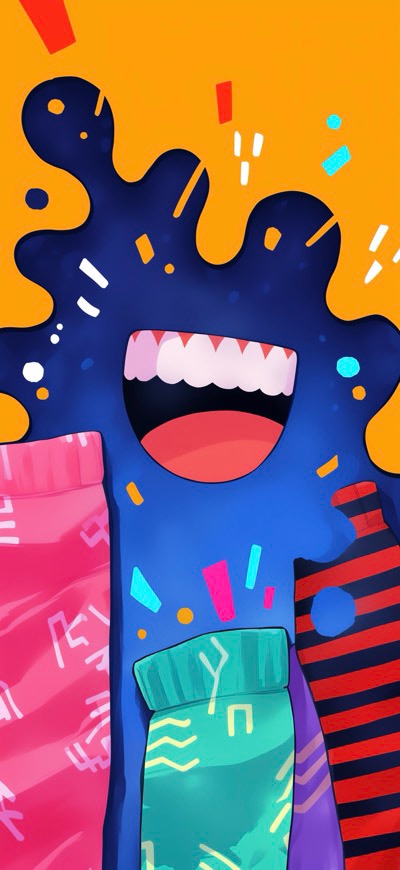 Vibrant Splash Doodles 1