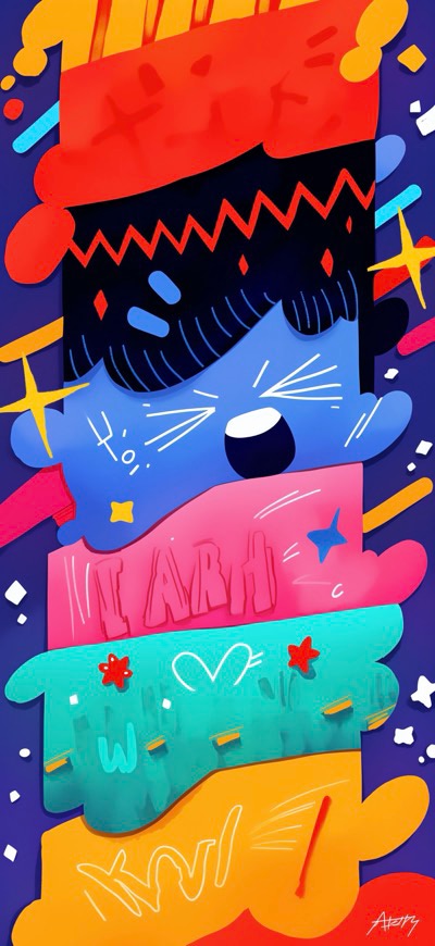 Vibrant Splash Doodles 2