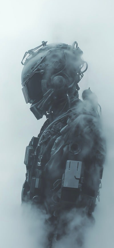 Barely Standing Robot Against Smoke