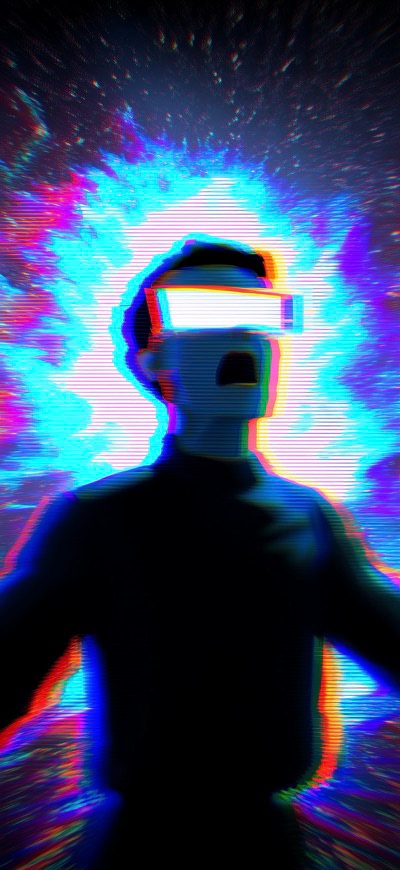 Anxious Glitchy Figure