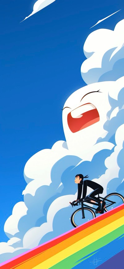 Cycle Ride Through Rainbow