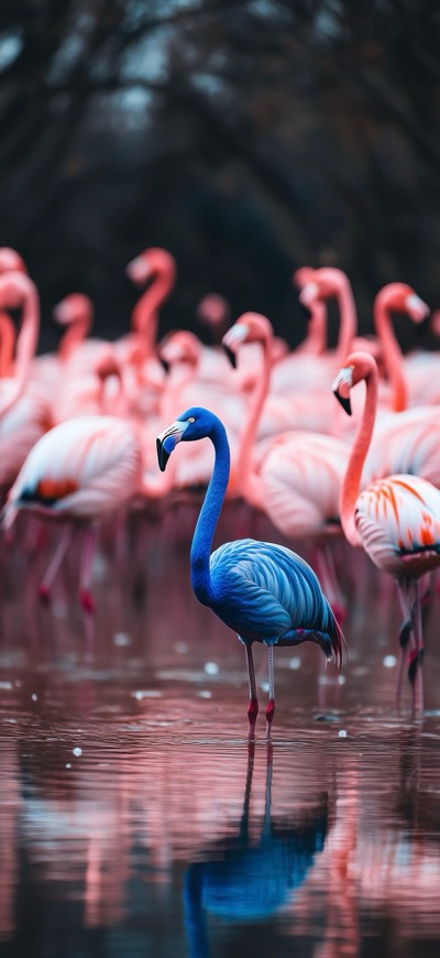 Flock Of Flamingos