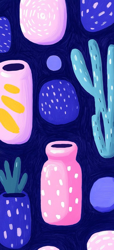 Flower Pots Folk Art