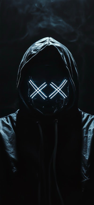 Neon Mask Figure