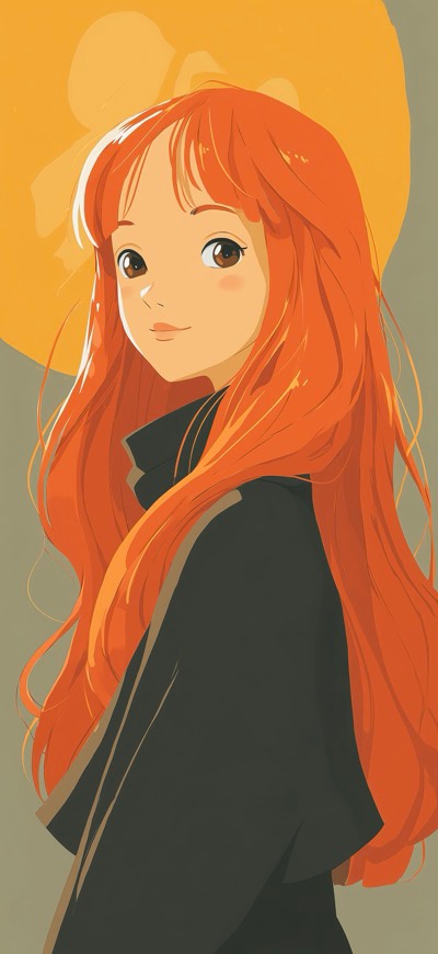 Orange Head Girl