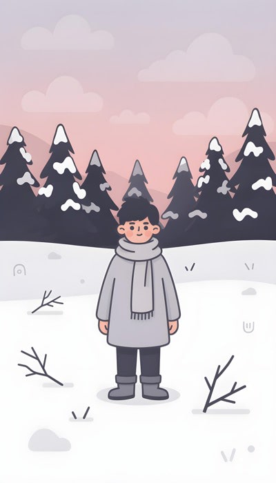 Walk In The Snowy Forest