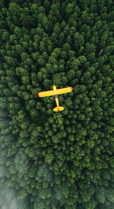 Aerial View Of Airplane