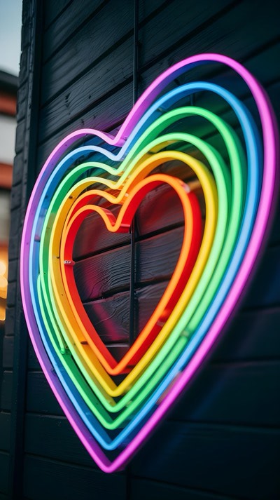 Pride Heart Neon Sign