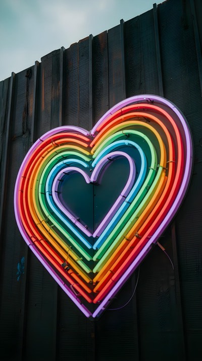 Pride Heart Neon Sign