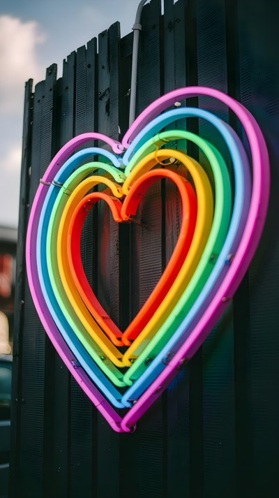 Pride Heart Neon Sign