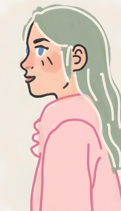 Hand Drawn Girl