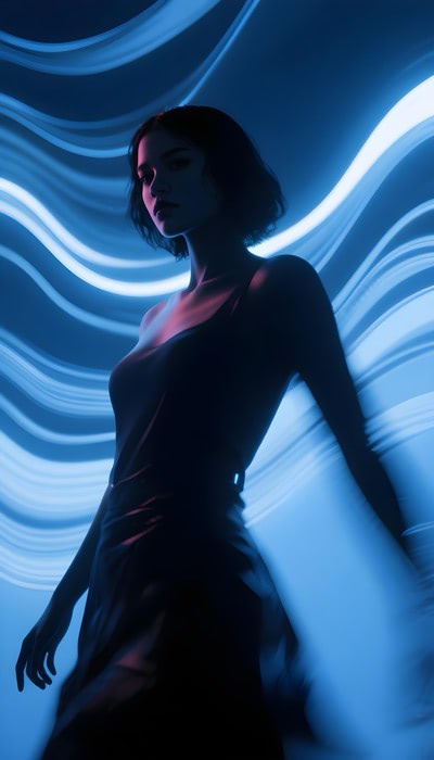 Silhouette Of Actress