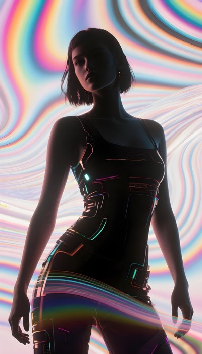 Silhouette Of Actress