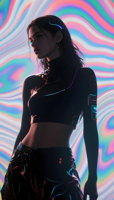 Silhouette Of Actress