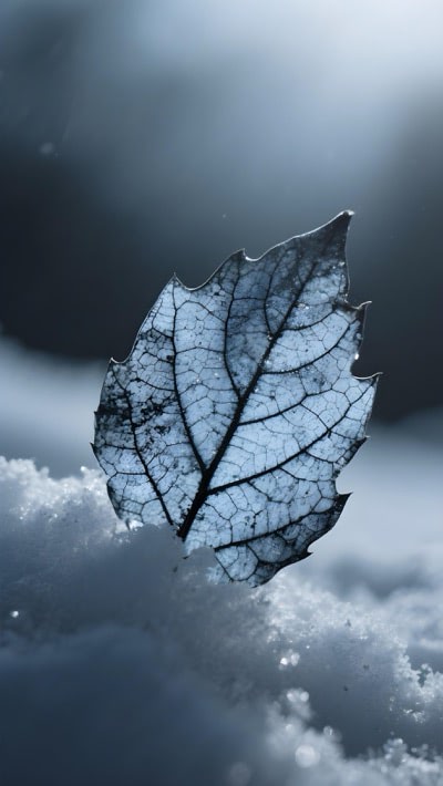 Snowy Leaf