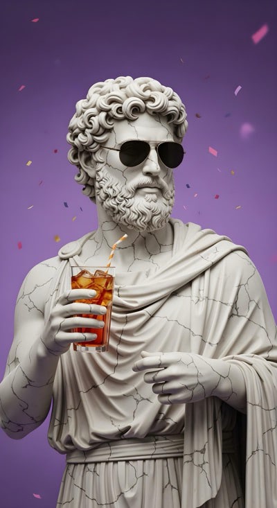 Cool Stoic With Ice Tea