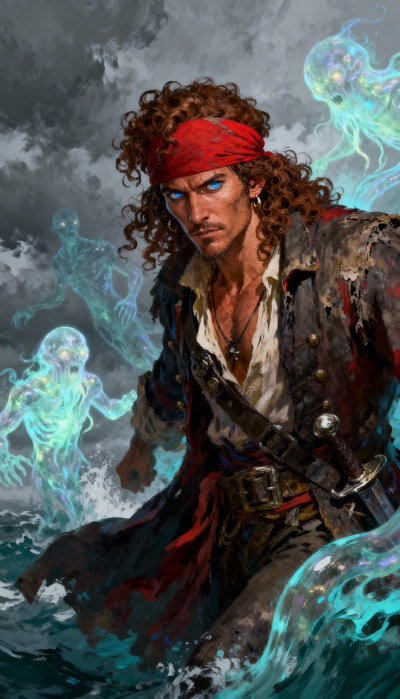 Pirate With Luminated Ghosts